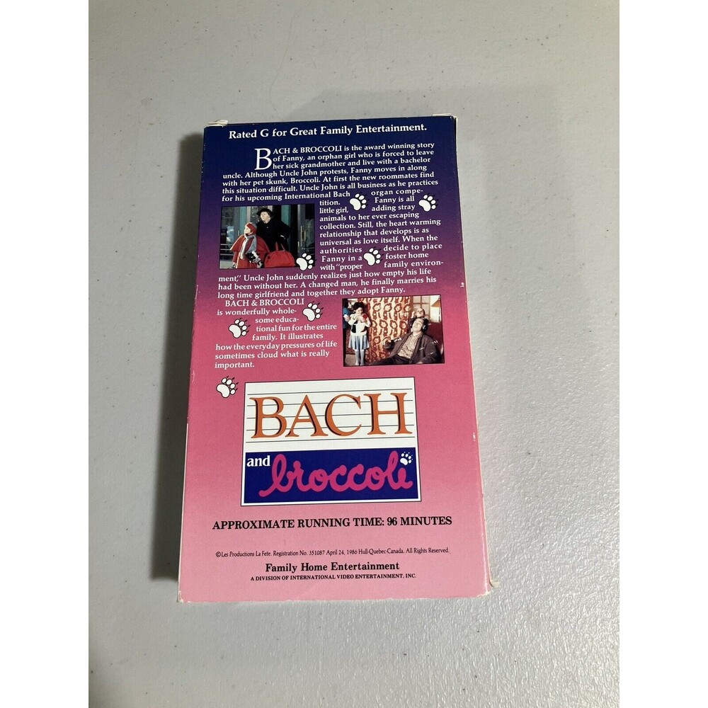 BACH AND BROCCOLI (VHS) Tested - Picture 2 of 5